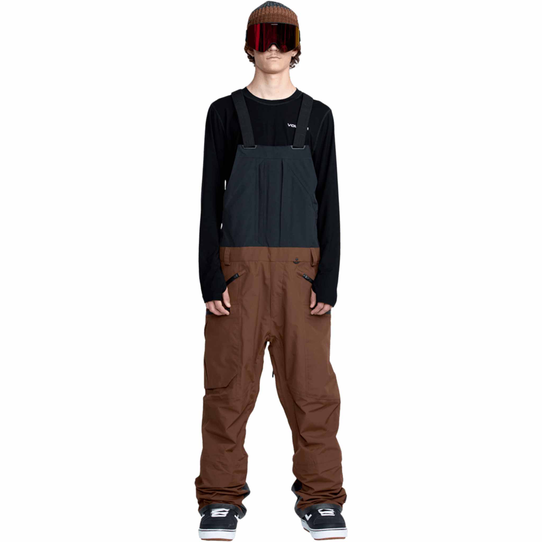 Volcom Rain Gore-Tex Bib Overall Brown 2026 Mens Snowboard Pants