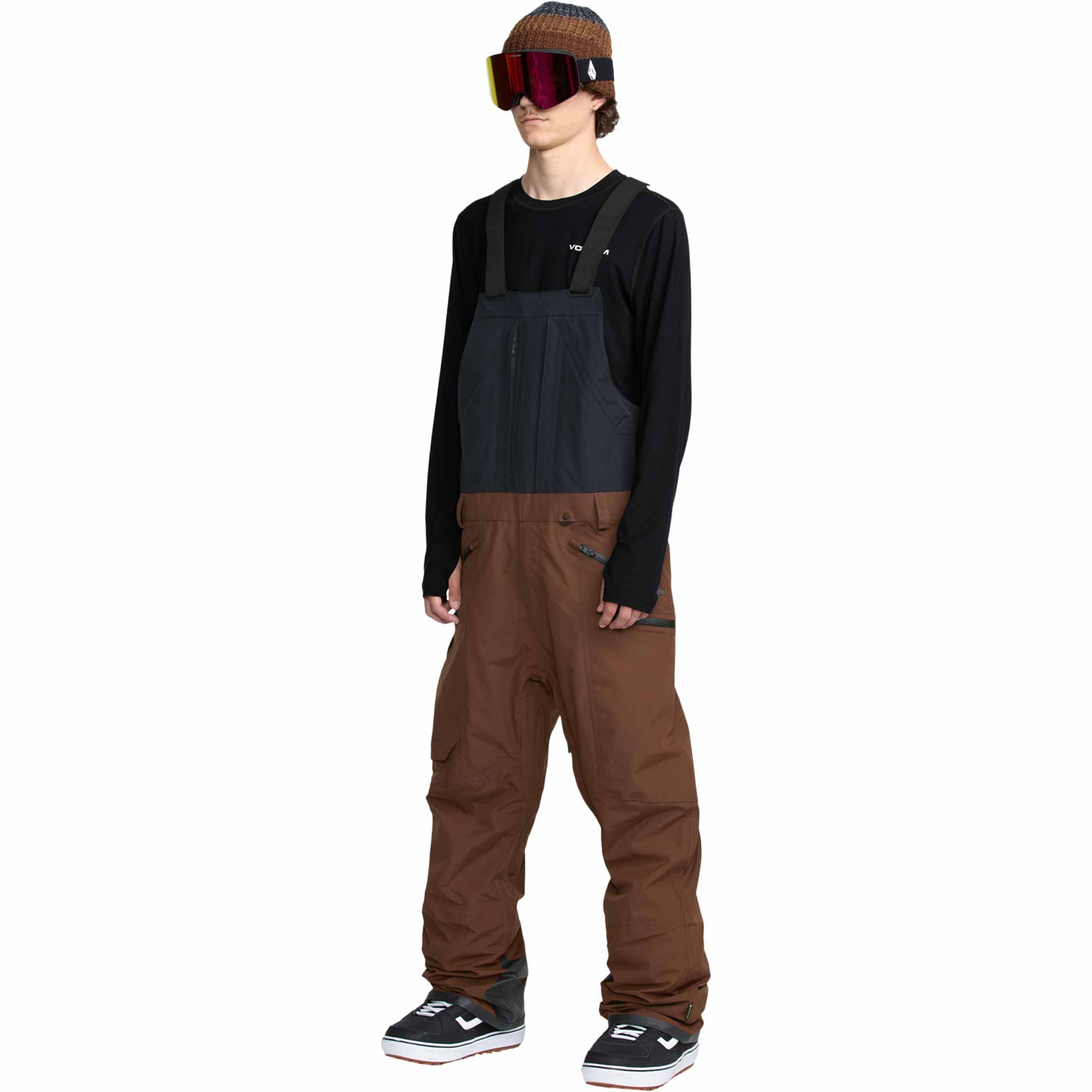 Volcom Rain Gore-Tex Bib Overall Brown 2026 Mens Snowboard Pants