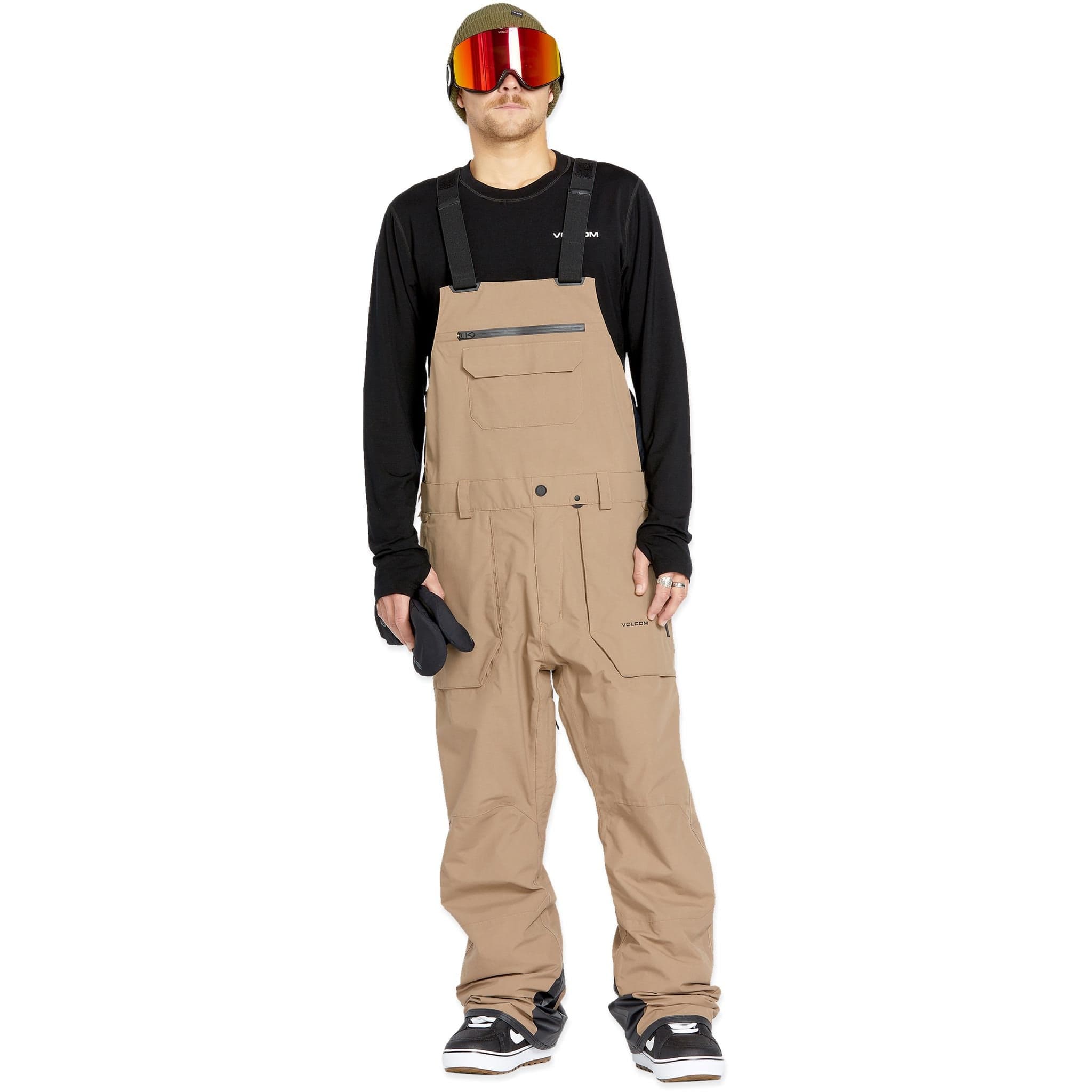 Volcom Rain Gore-Tex Bib Overall Chestnut Brown 2025 Mens Snowboard Pants