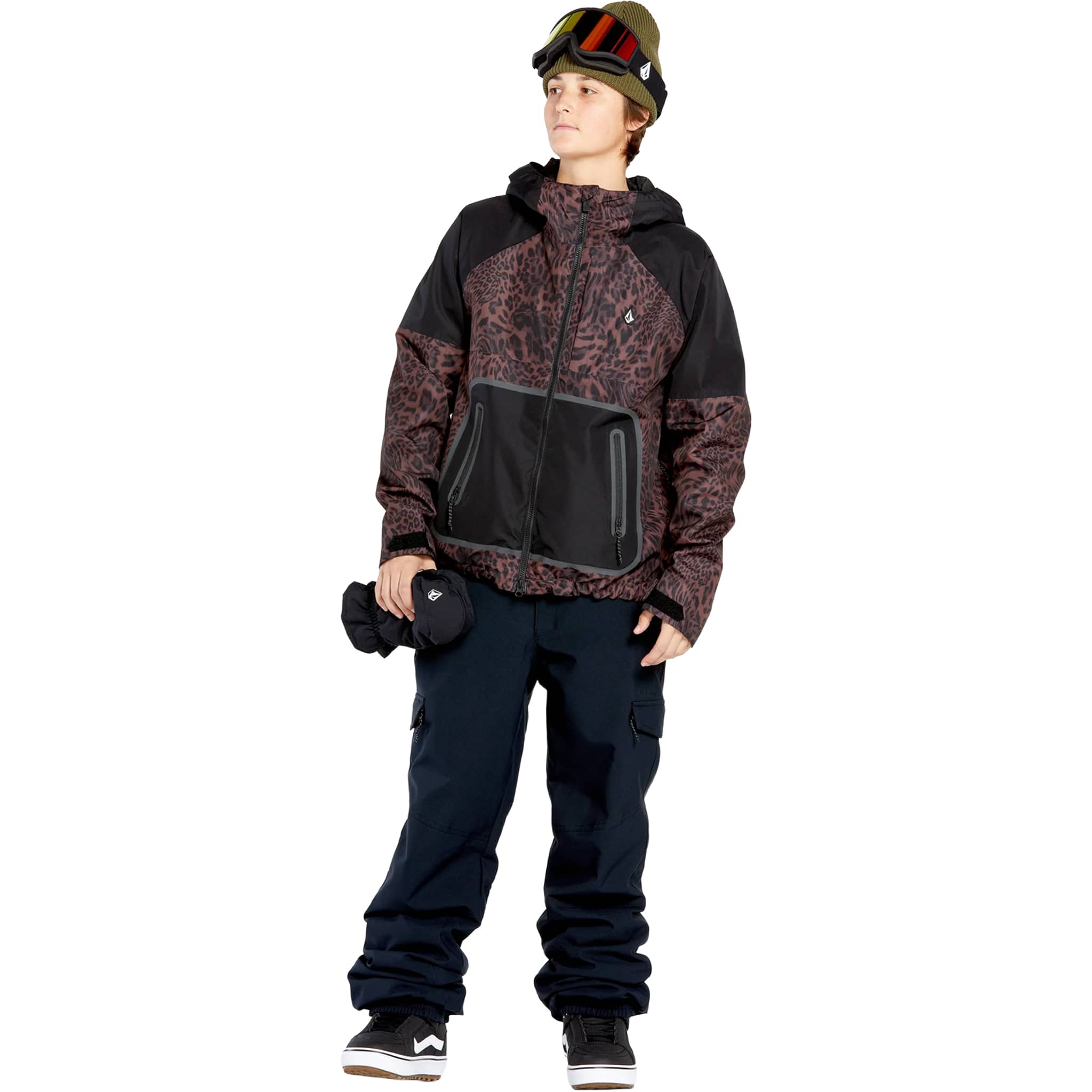 Volcom Revna 20K Shell Jacket Leopard Womens Snowboard Jackets