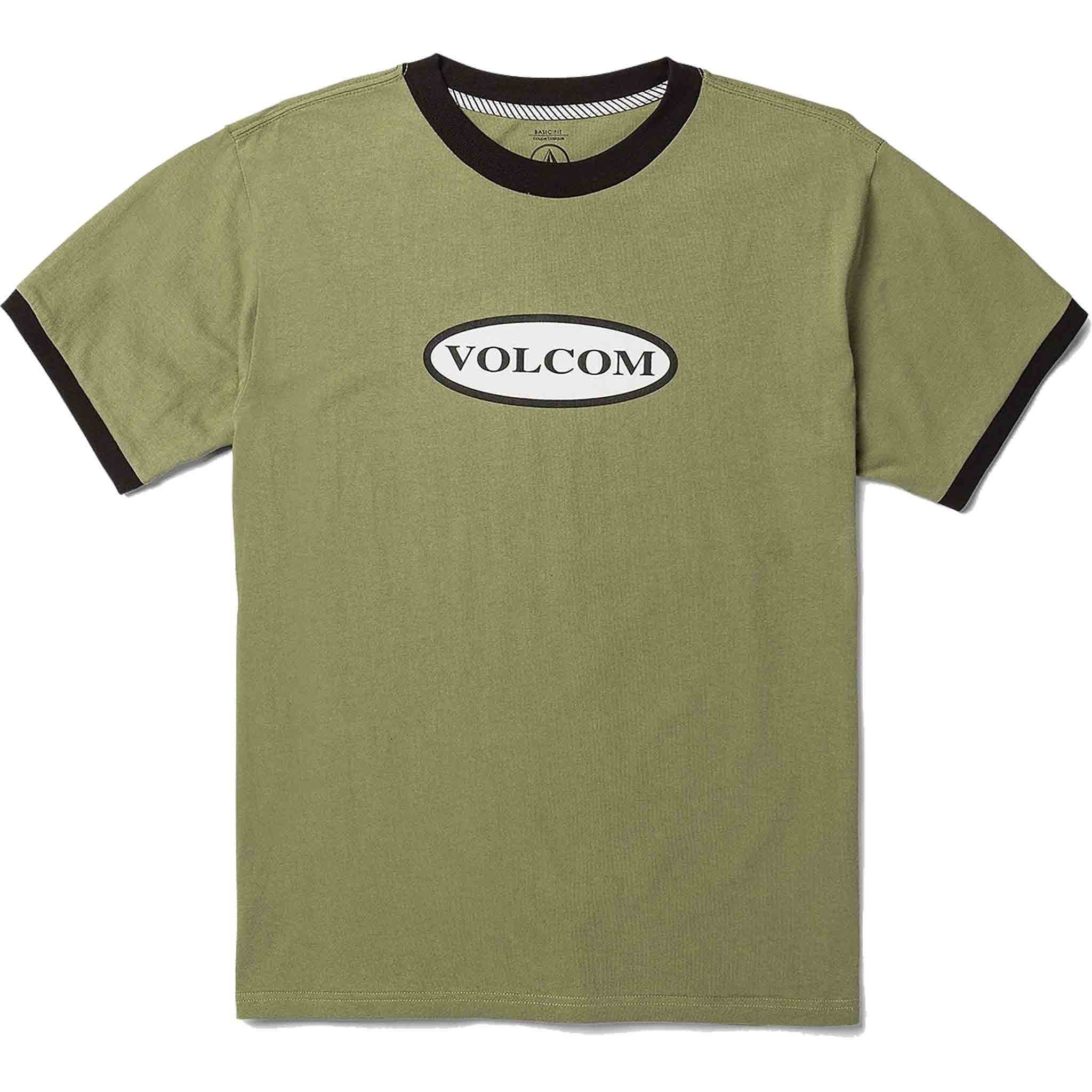 Volcom Ringer Time Short Sleeve Tee Thyme Green T Shirt