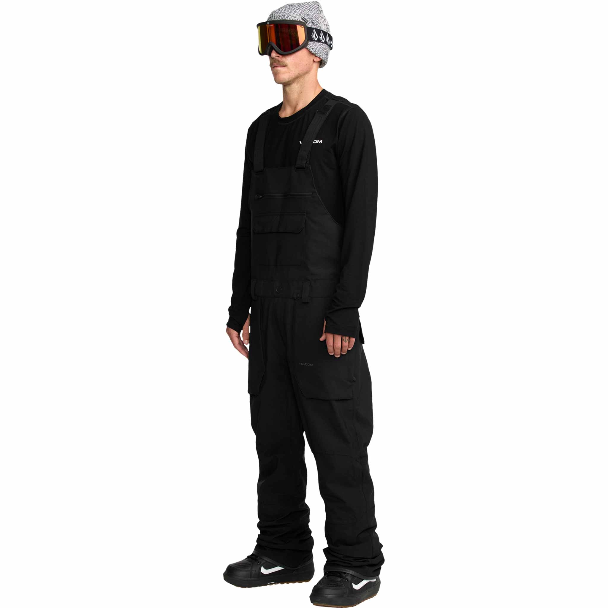 Volcom Roan Bib Overall Black 2026 Mens Snowboard Pants