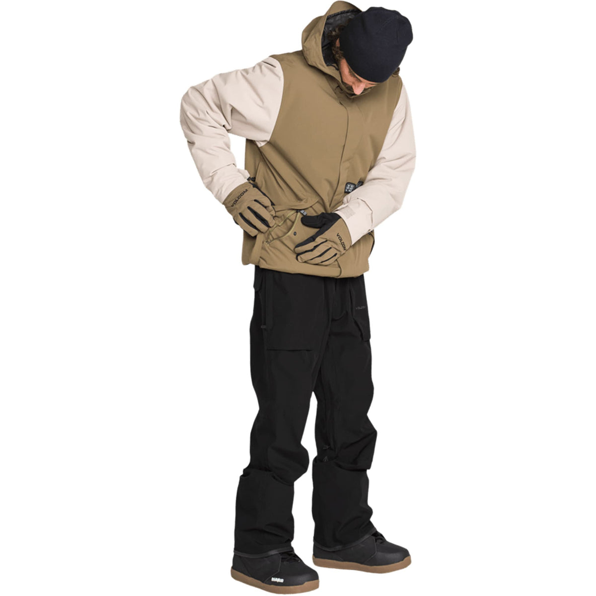 Volcom Roan Bib Overall Black 2027 Mens Snowboard Pants