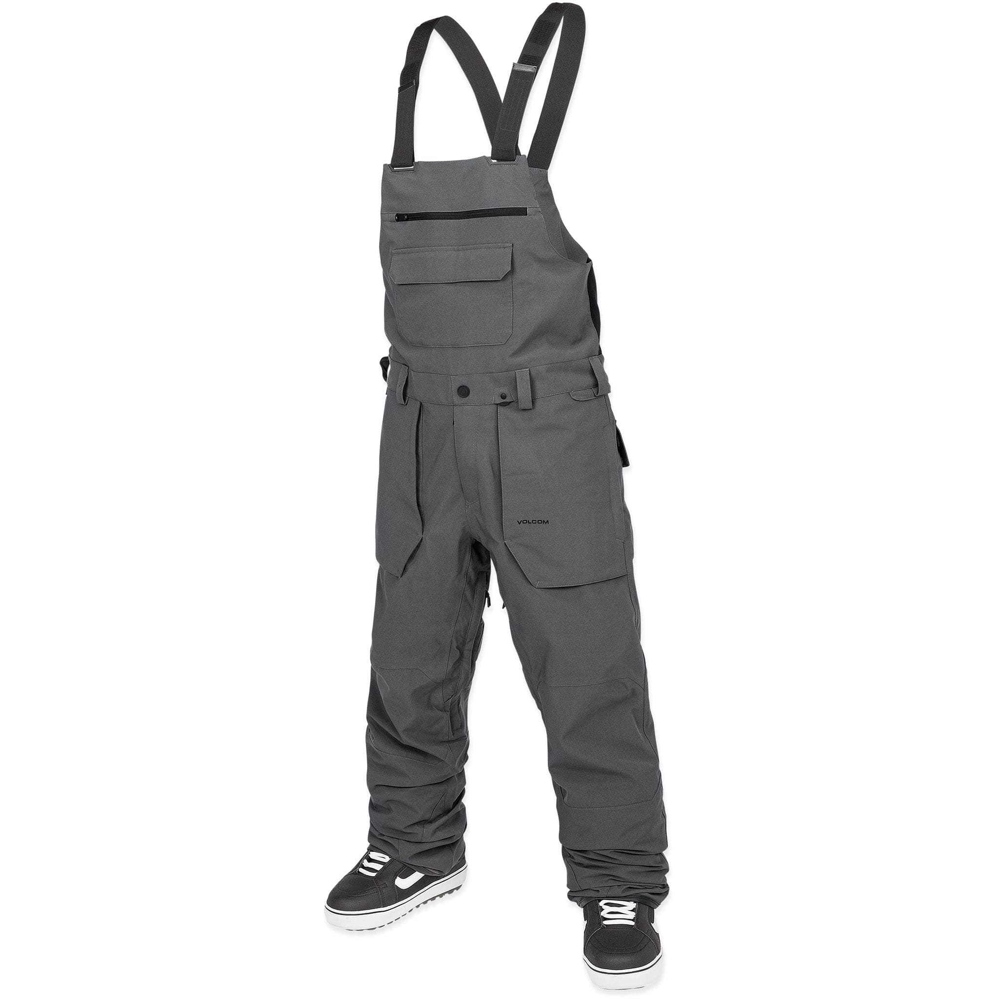 Volcom Roan Bib Overall Charcoal 2025 Mens Snowboard Pants