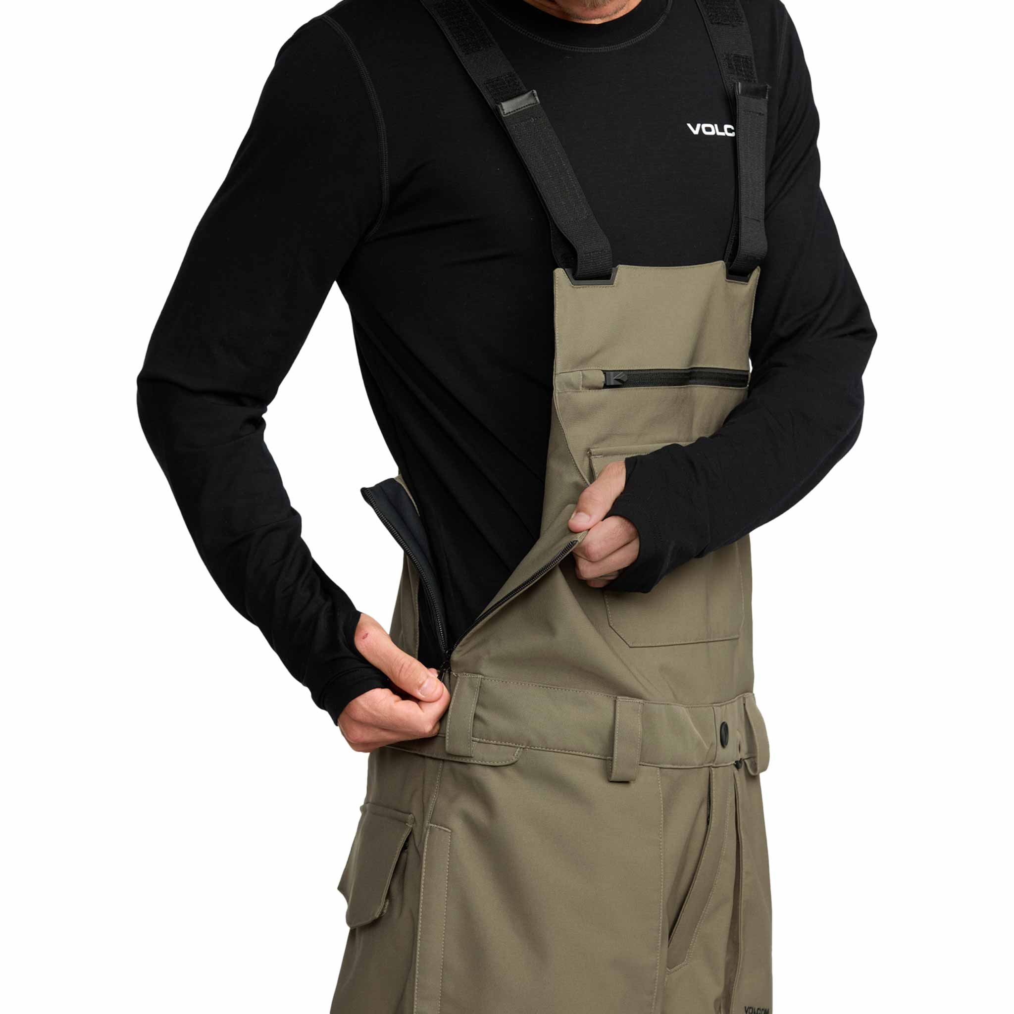 Volcom Roan Bib Overall Military 2026 - Sanction Skate And Snow