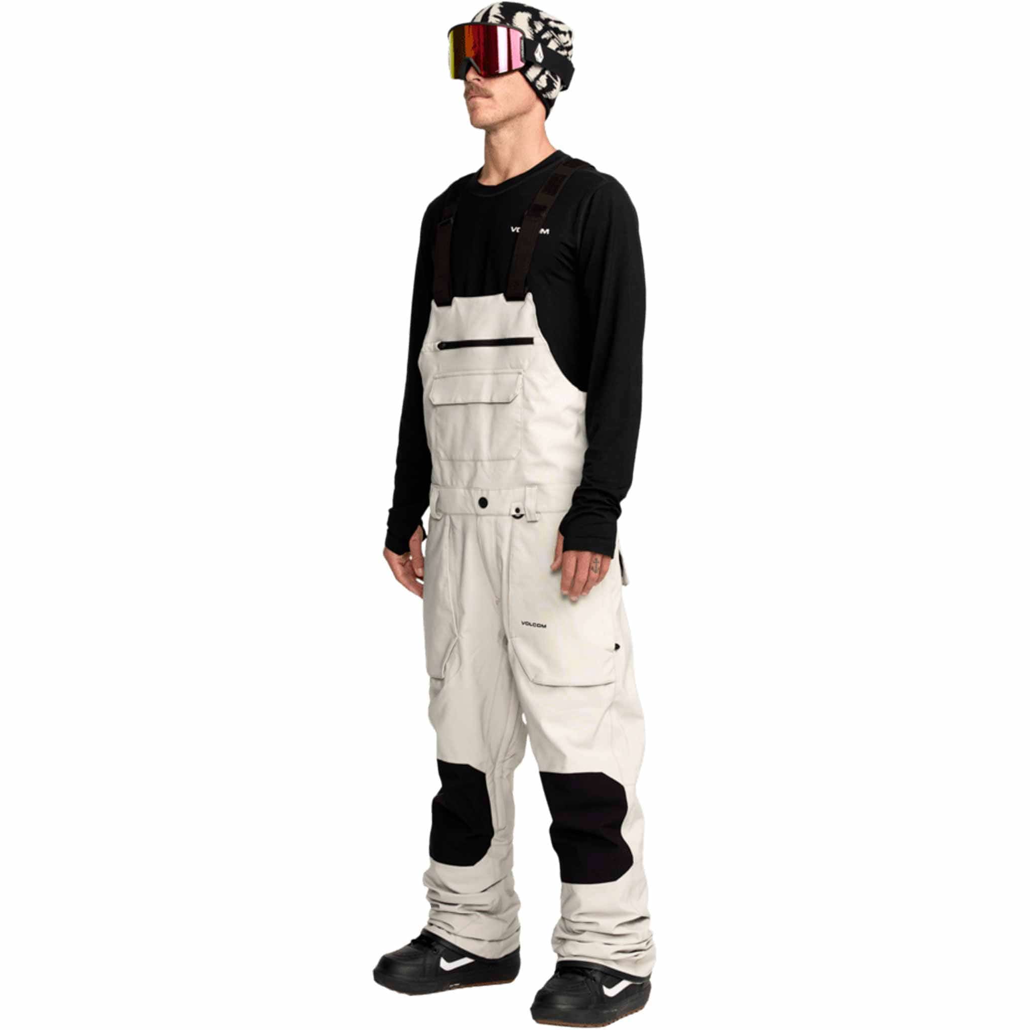 Volcom Roan Bib Overall Stone 2026 Mens Snowboard Pants