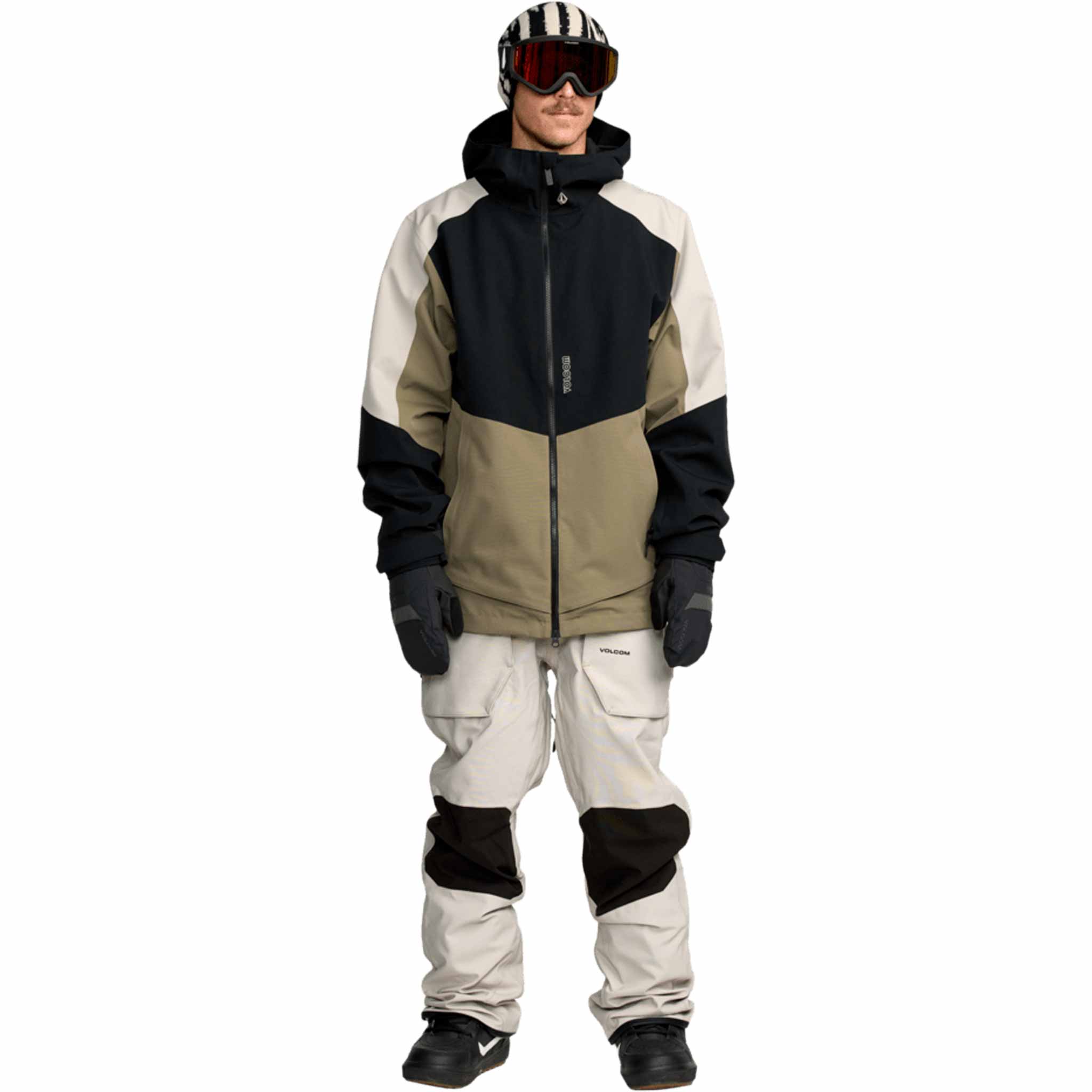 Volcom Roan Bib Overall Stone 2026 Mens Snowboard Pants