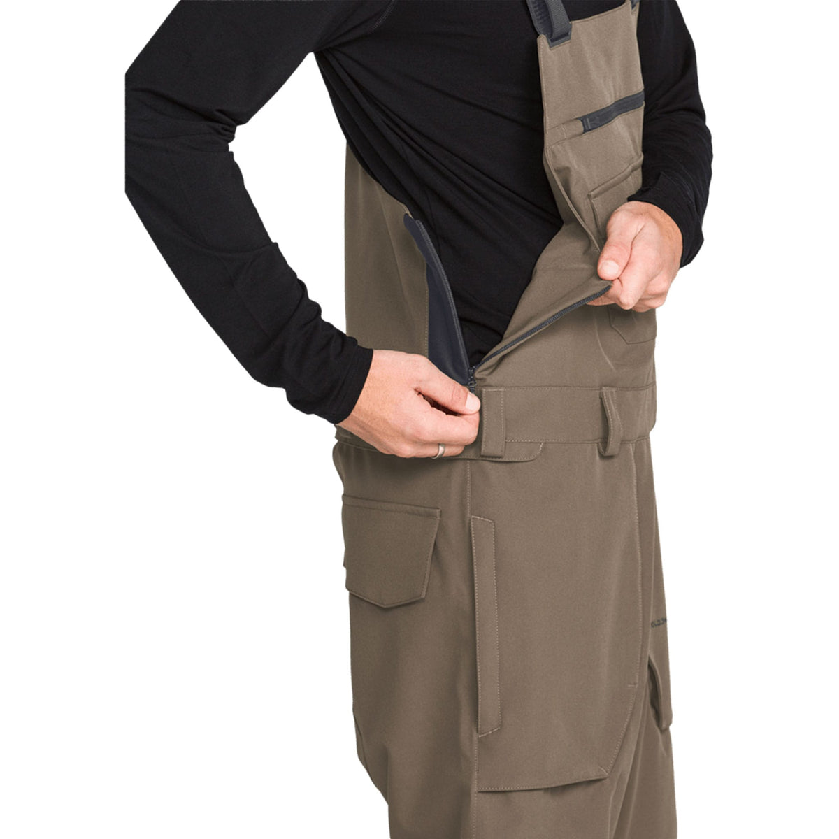 Volcom Roan Bib Overall Teak 2027 Mens Snowboard Pants