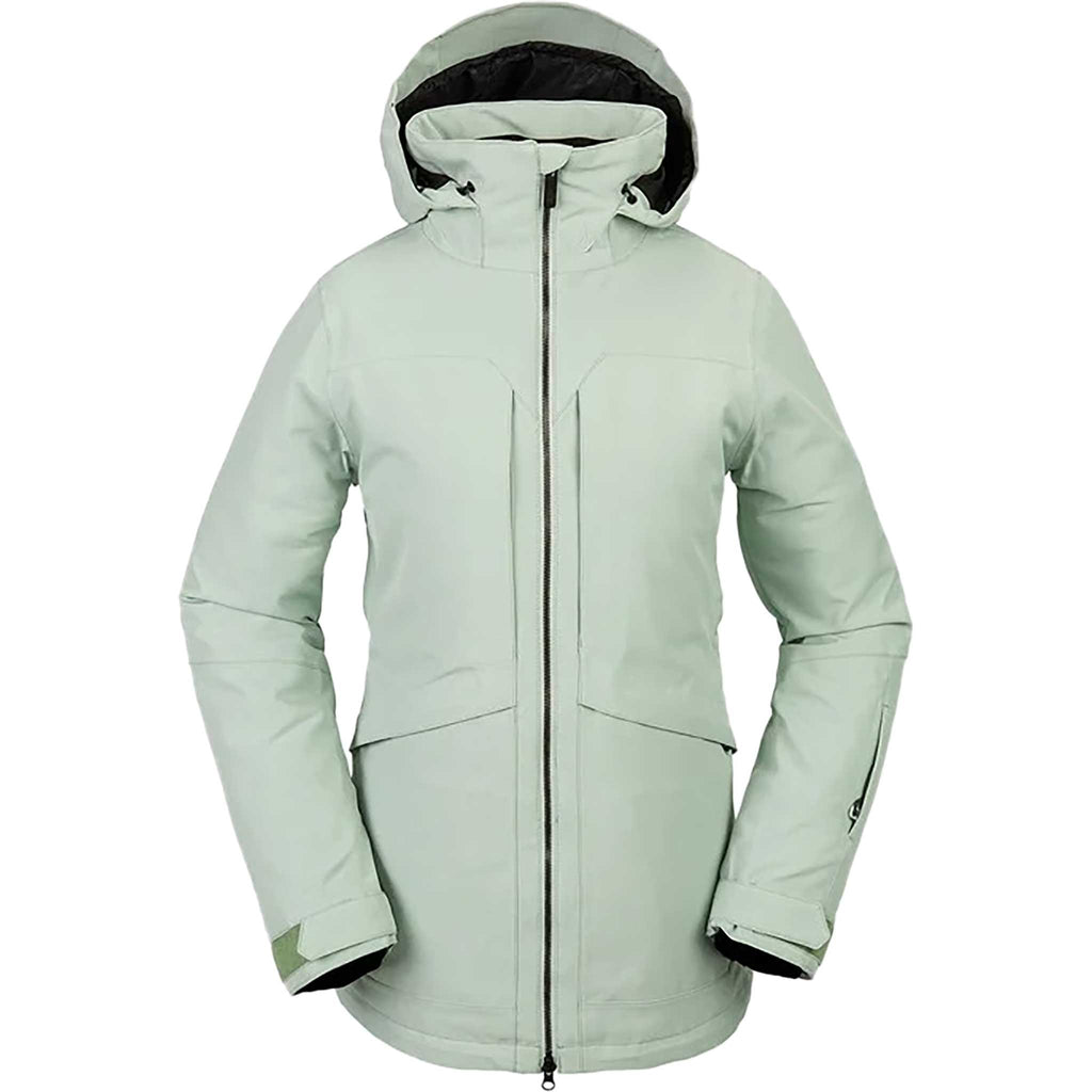 Volcom Shelter 3D Stretch Womens Jacket Sage Frost 2024 Womens Snowboard Jacket