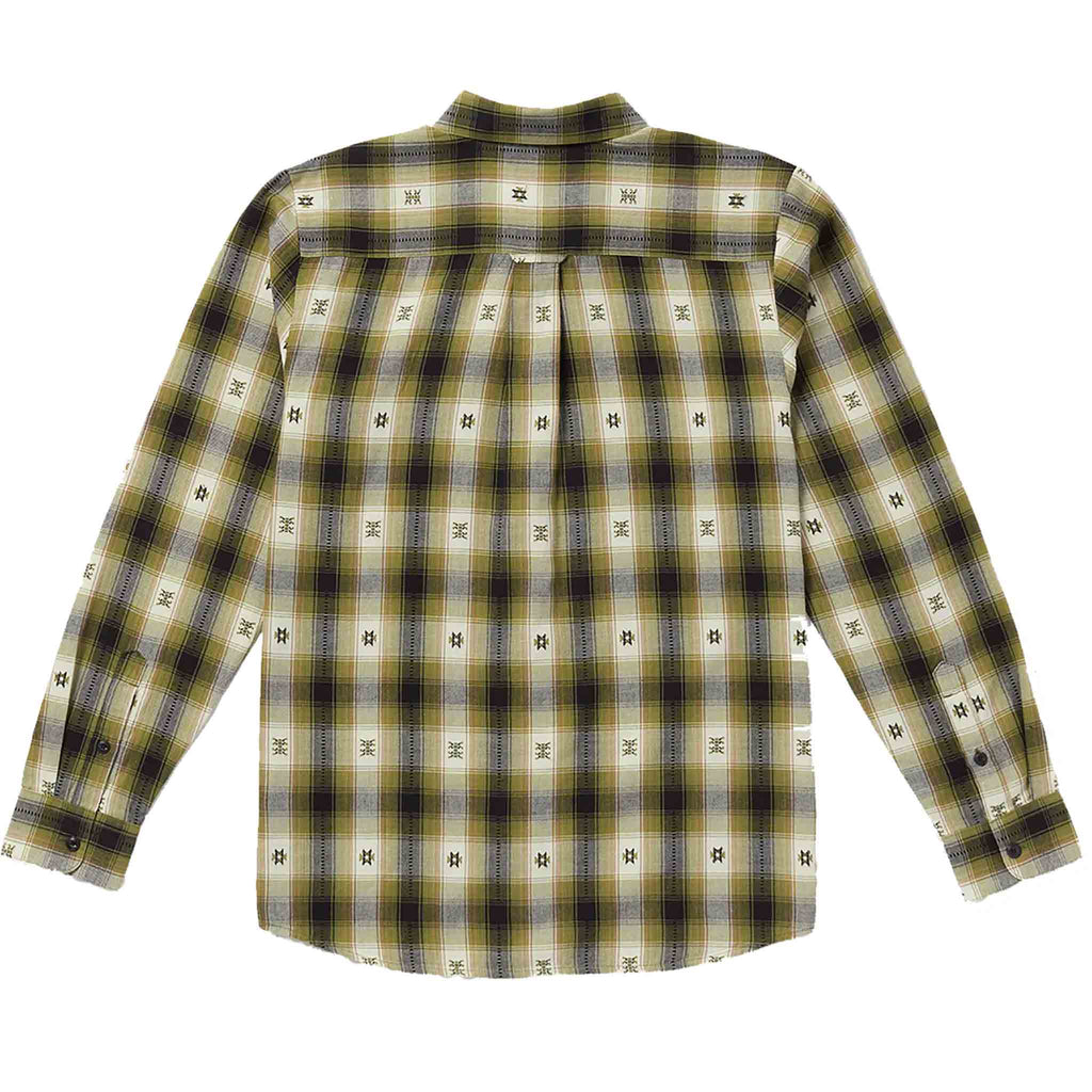 Volcom Skate Vitals Simon Bannerot Long Sleeve Button Up Expedition Green Button Up
