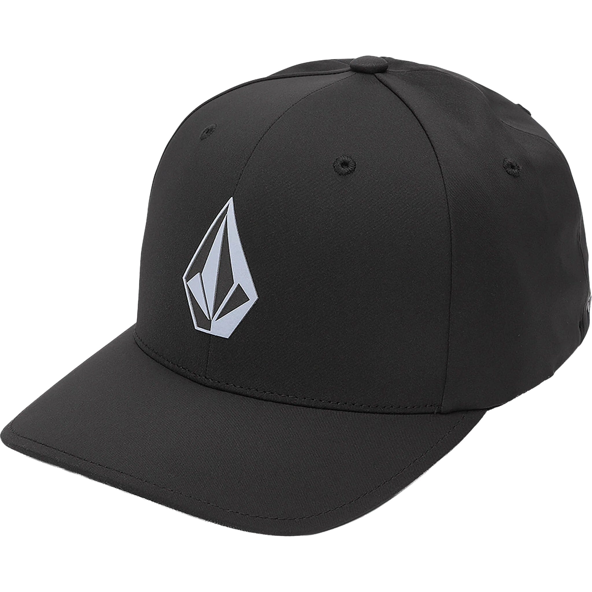 Volcom Stone Tech Flexfit Delta Hat Black Hats