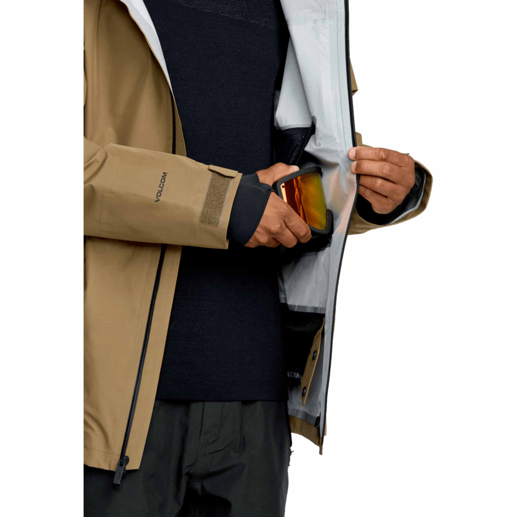 Volcom Tester 3L Gore-Tex Jacket Bronze 2026 Mens Snowboard Coat