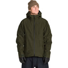 Volcom Tester 3L Gore-Tex Jacket Dark Green 2027 Mens Snowboard Jackets