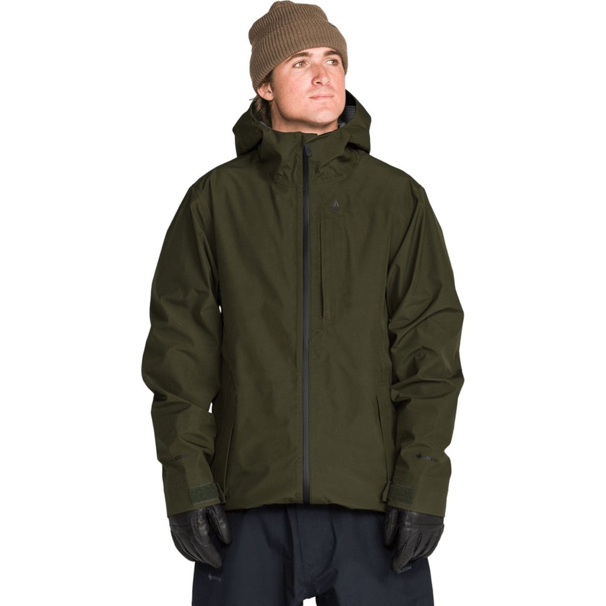 Volcom Tester 3L Gore-Tex Jacket Dark Green 2027 Mens Snowboard Jackets