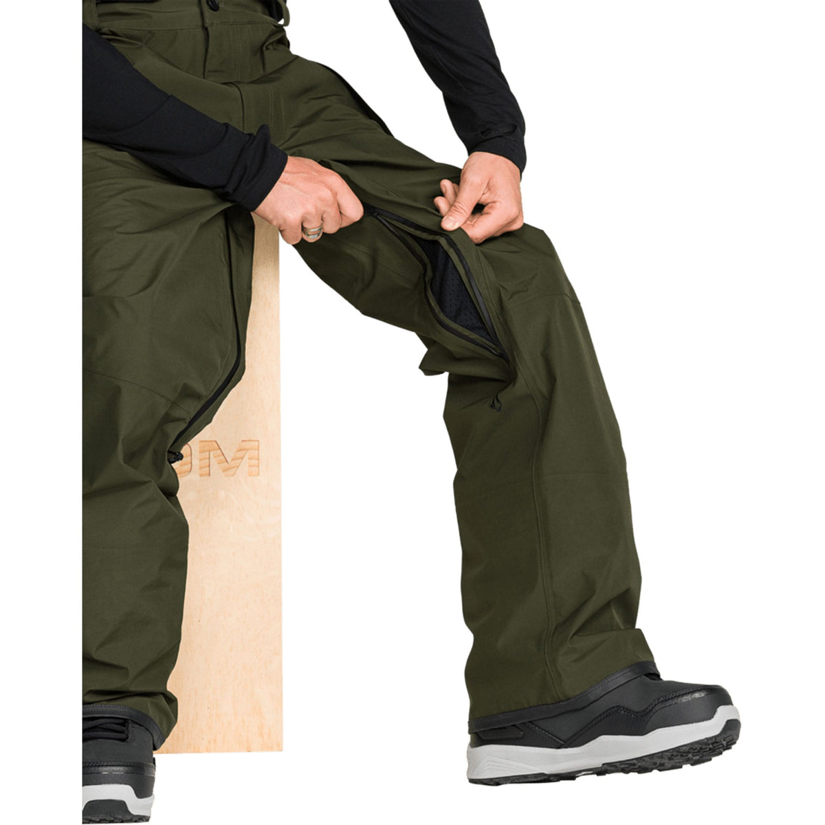 Volcom Tester 3L Gore-Tex Pant Dark Green 2027 Mens Snowboard Pants