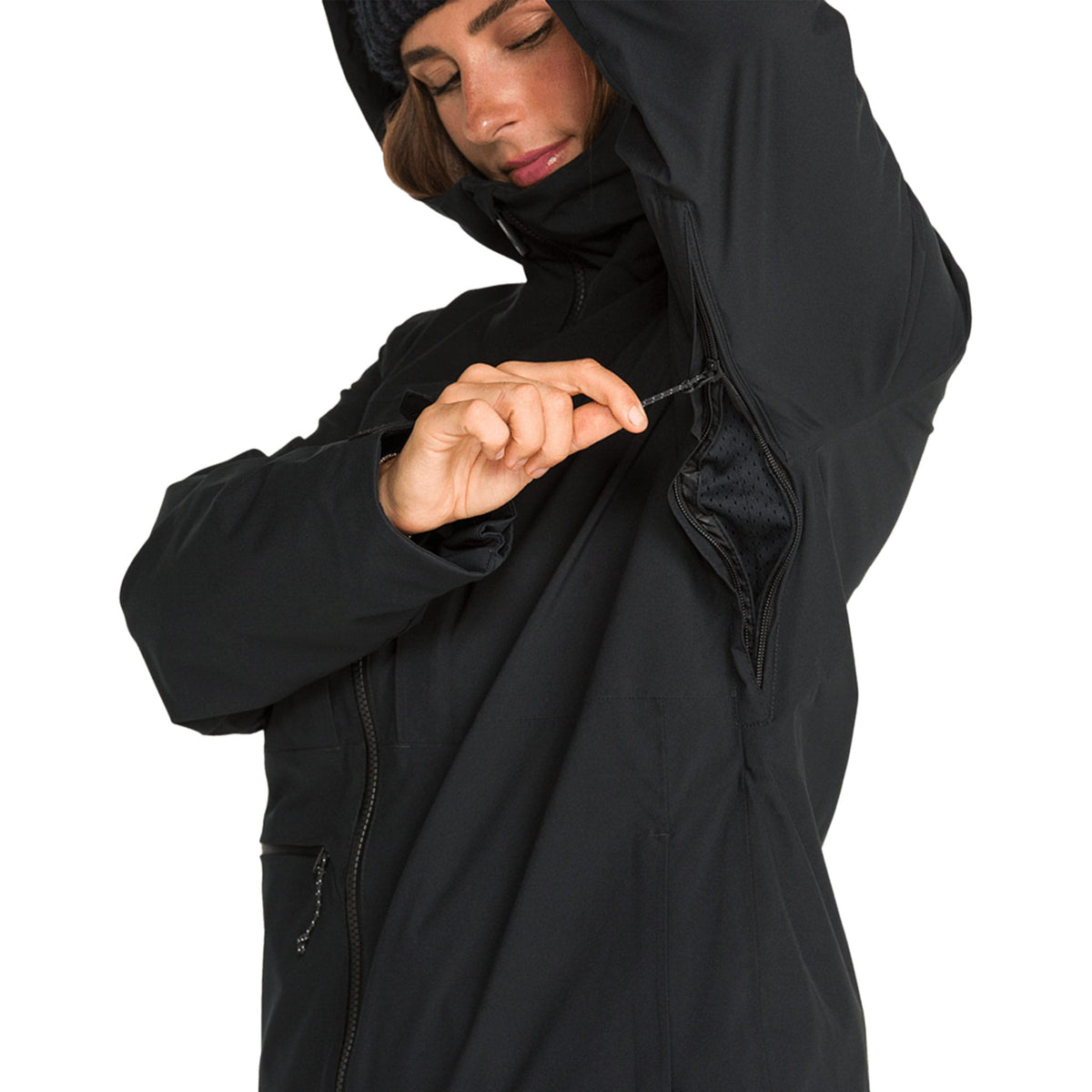 Volcom Women's Cloudbreaker Stretch Jacket Black 2027 Womens Snowboard Jackets