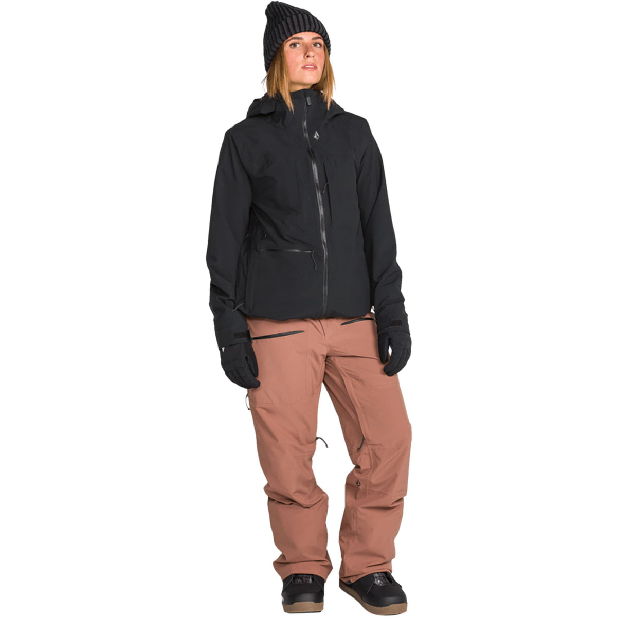 Volcom Women's Cloudbreaker Stretch Jacket Black 2027 Womens Snowboard Jackets