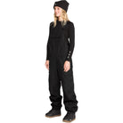 Volcom Women's Creston 3D Stretch Bib Black 2027 Womens Snowboard Pants