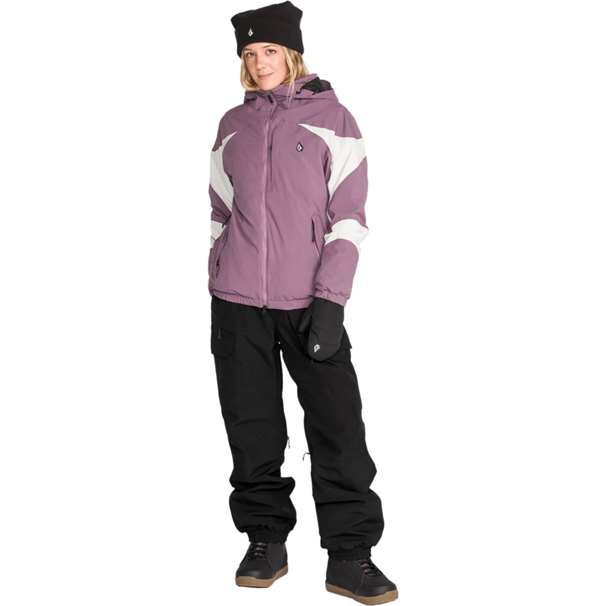Volcom Women's Creston 3D Stretch Bib Black 2027 Womens Snowboard Pants