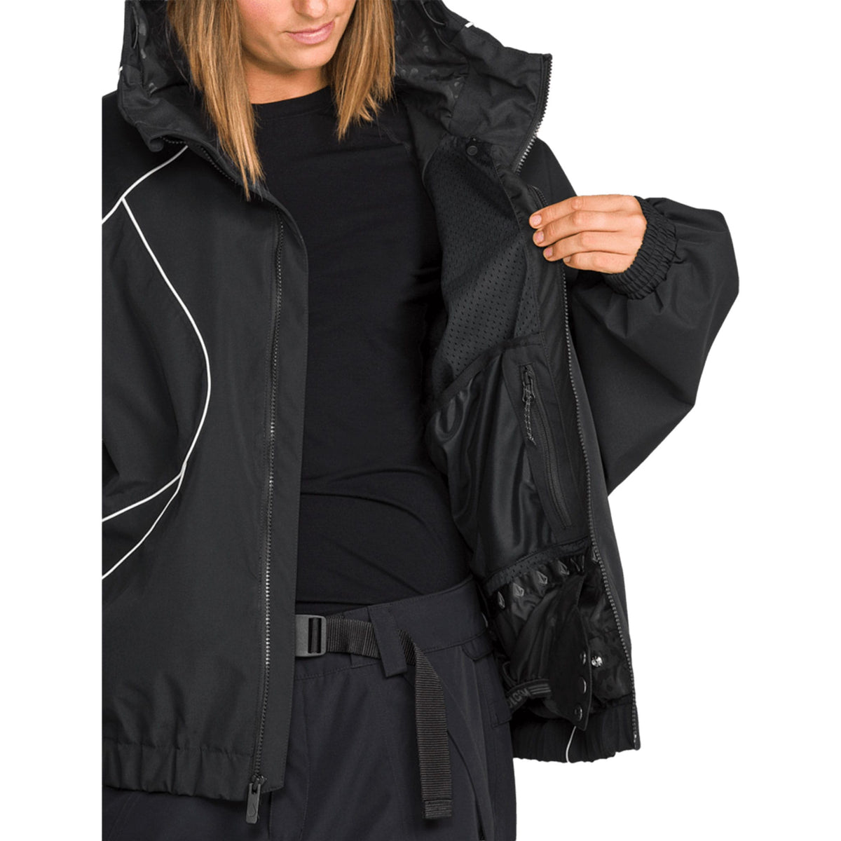 Volcom Women's Liftline 20K Jacket Black 2027 Womens Snowboard Jackets