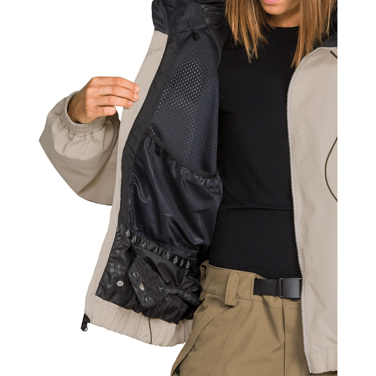 Volcom Women's Liftline 20K Jacket Khaki 2027 Womens Snowboard Jackets