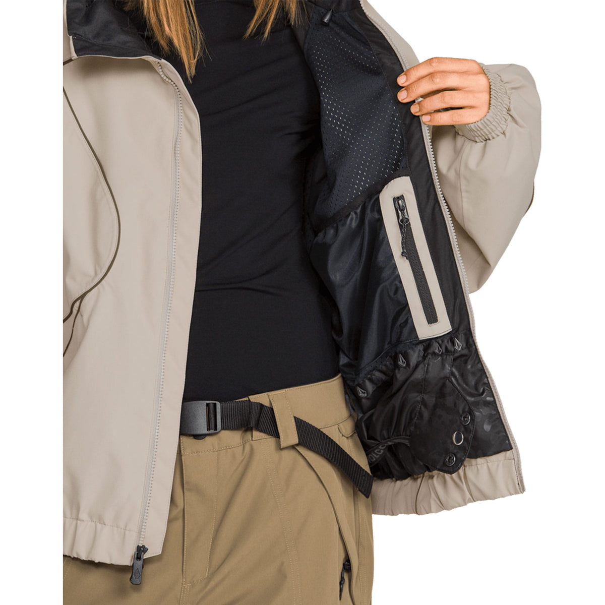 Volcom Women's Liftline 20K Jacket Khaki 2027 Womens Snowboard Jackets