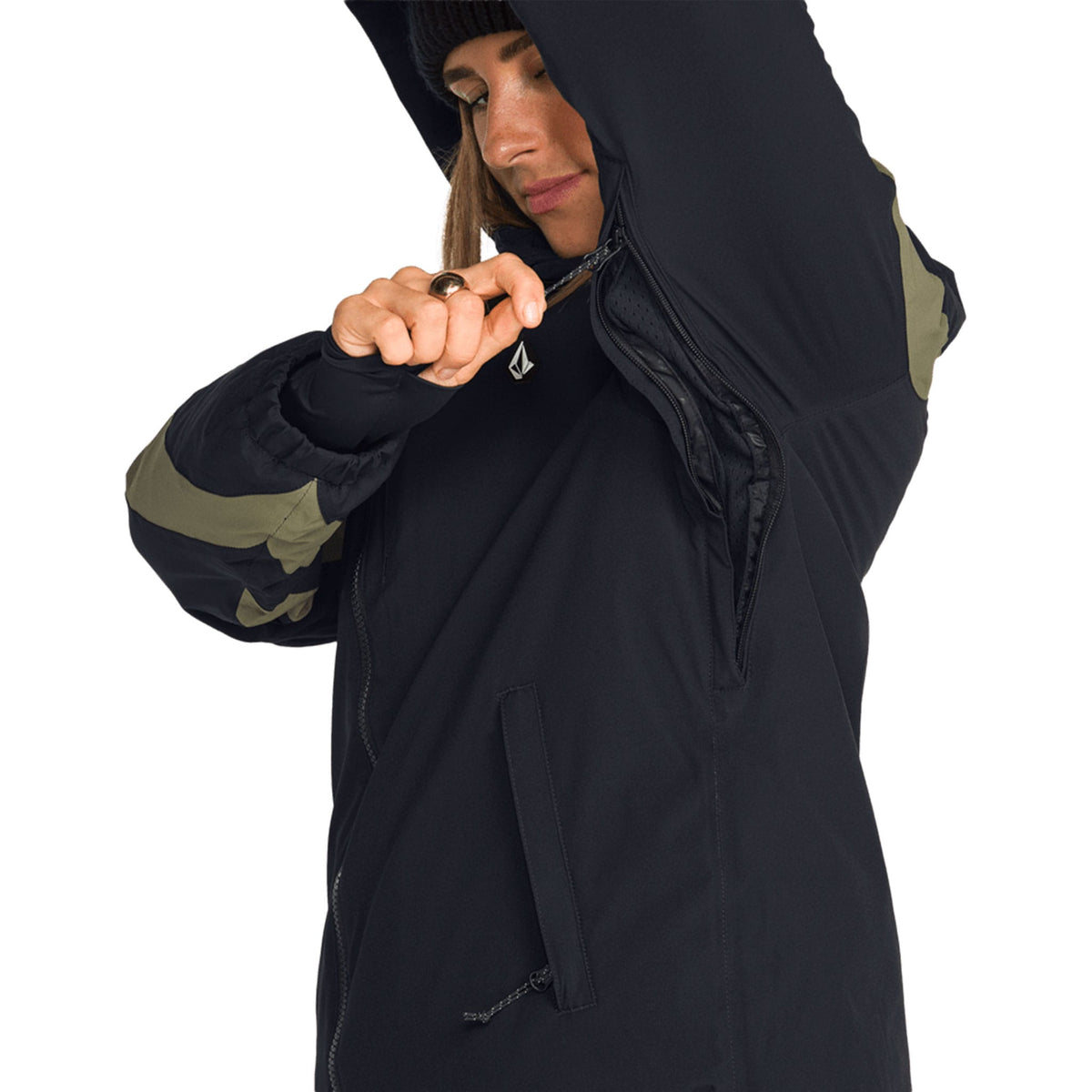 Volcom Women's Shelter 3D Stretch Jacket Black 2027 Womens Snowboard Jackets