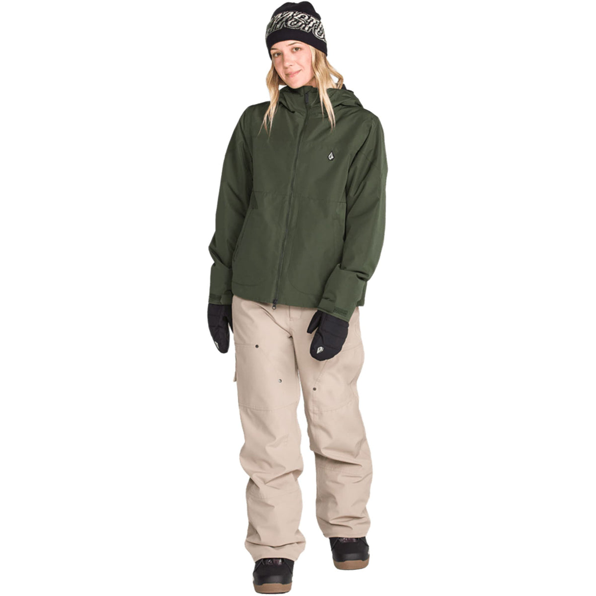 Volcom Women's Steele Insulated Jacket Dark Green 2027 Womens Snowboard Jackets
