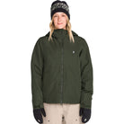 Volcom Women's Steele Insulated Jacket Dark Green 2027 Womens Snowboard Jackets