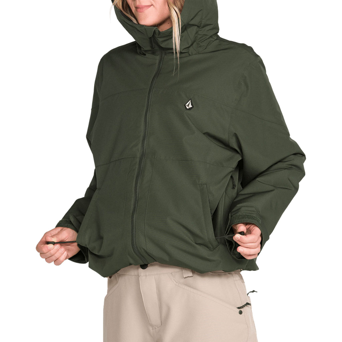 Volcom Women's Steele Insulated Jacket Dark Green 2027 Womens Snowboard Jackets