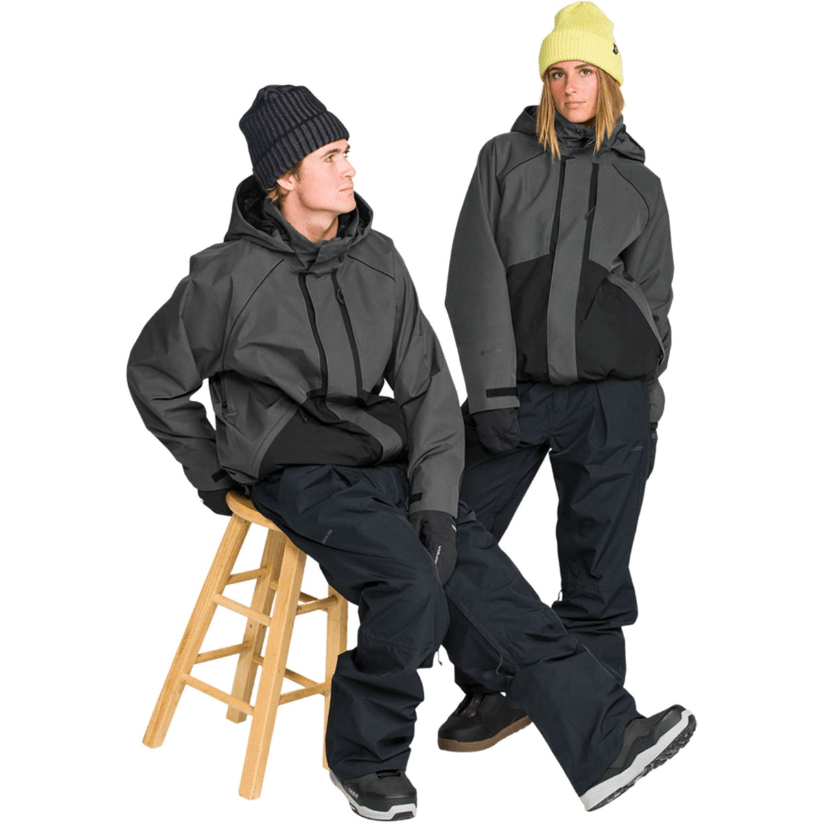 Volcom Women's Yourfav Baggy Gore Jacket Dark Grey 2027 Womens Snowboard Jackets