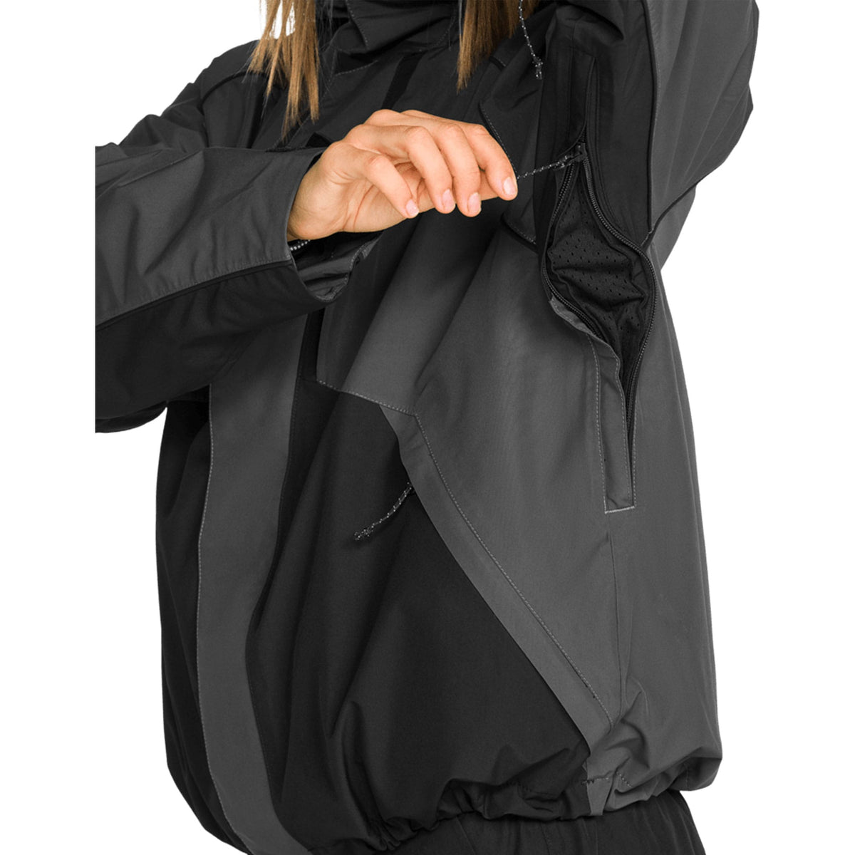 Volcom Women's Yourfav Baggy Gore Jacket Dark Grey 2027 Womens Snowboard Jackets