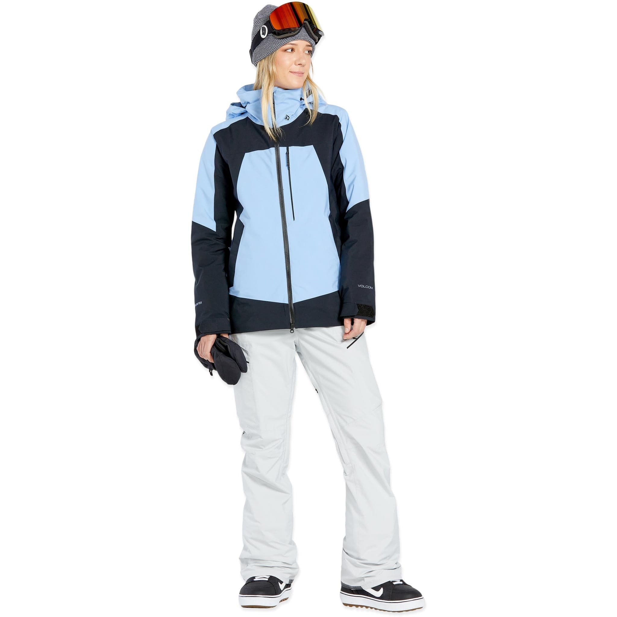 Volcom Womens 3D Stretch Gore-Tex Jacket Crystal Blue 2025 Womens Snowboard Jacket