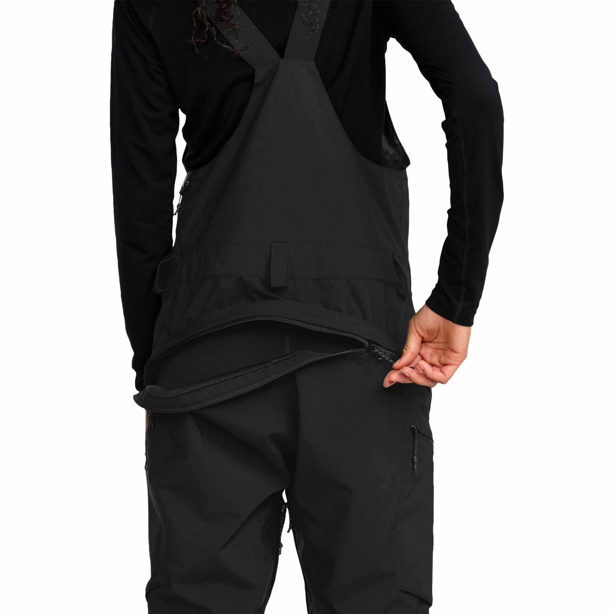 Volcom Womens Ash Stretch Gore Bib Overall Black 2026 Womens Snowboard Pants