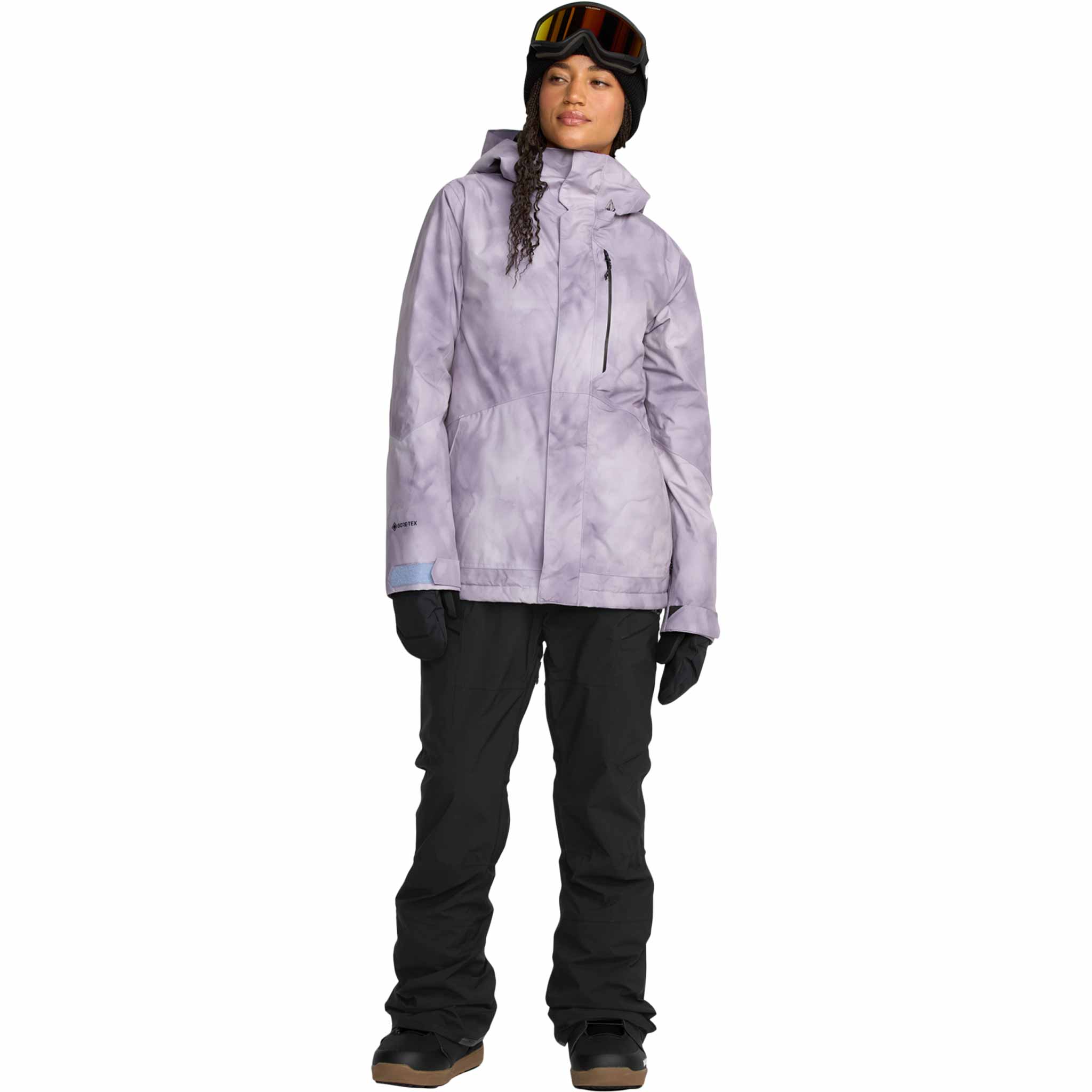 Volcom Womens Ash Stretch Gore Bib Overall Black 2026 Womens Snowboard Pants