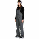 Volcom Womens Ash Stretch Gore Bib Overall Dark Grey 2026 Womens Snowboard Pants