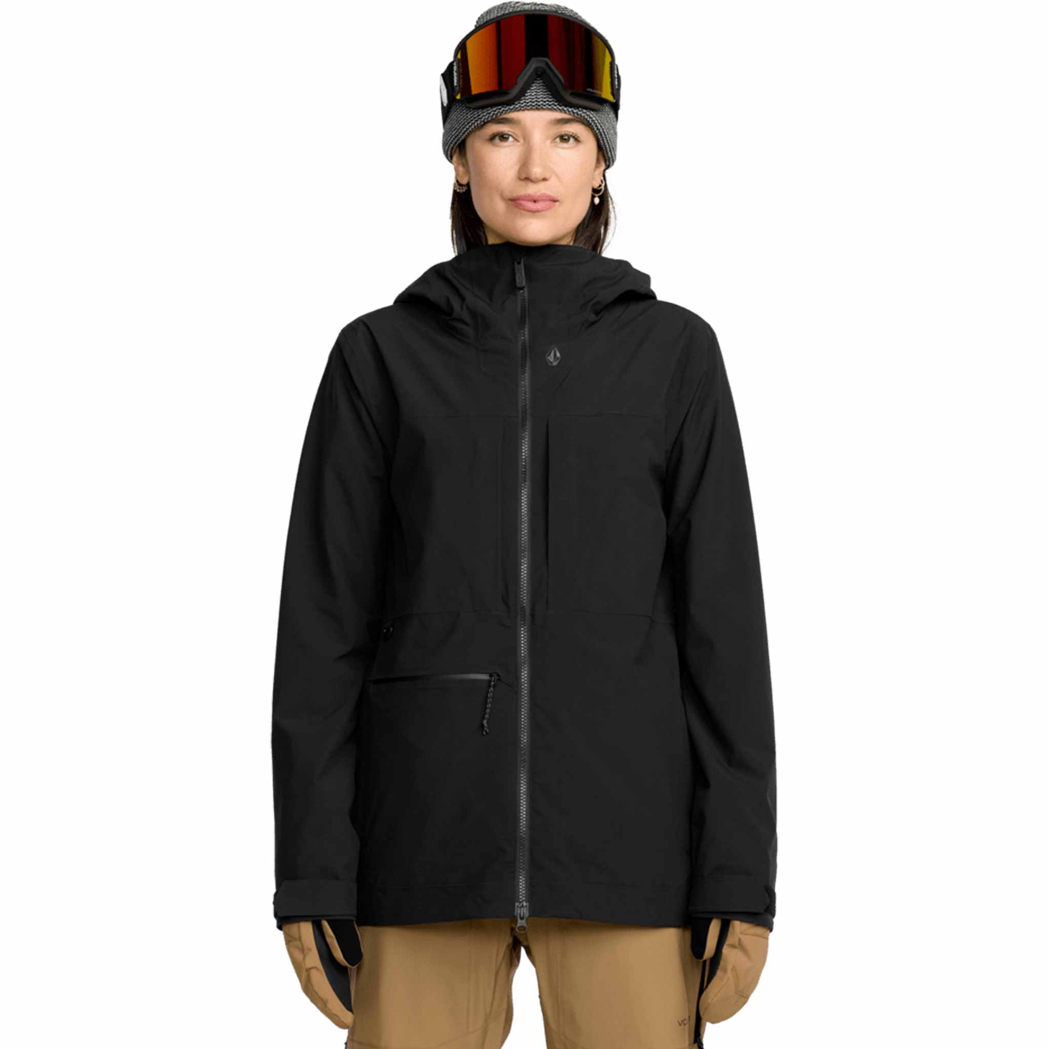 Volcom Womens Cloudbreaker Stretch 30K Jacket Black 2026 Womens Snowboard Jacket