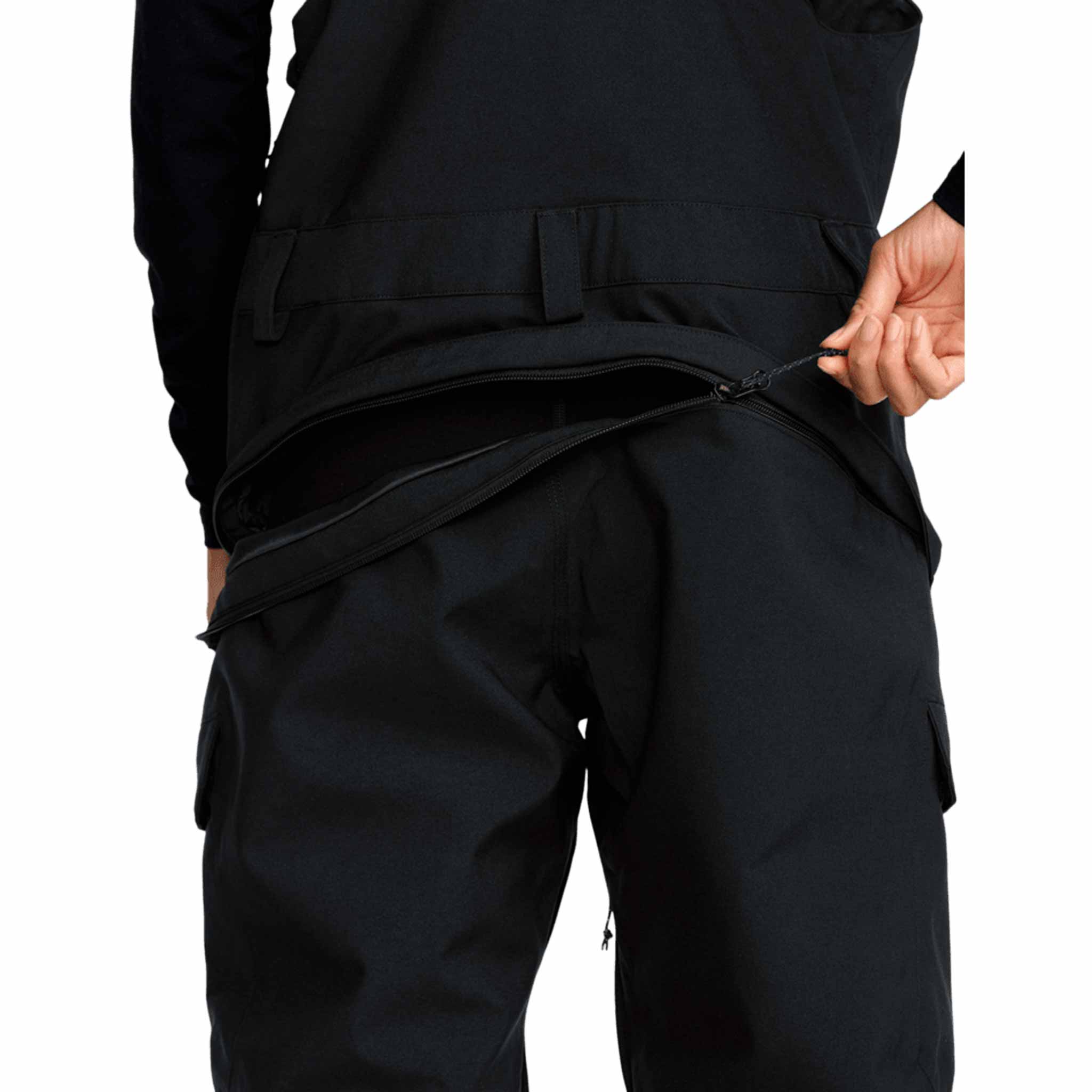 Volcom Womens Creston 3D Stretch Bib Overall Black 2026 Womens Snowboard Pants