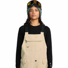 Volcom Womens Creston 3D Stretch Bib Overall Oatmeal 2026 Womens Snowboard Pants