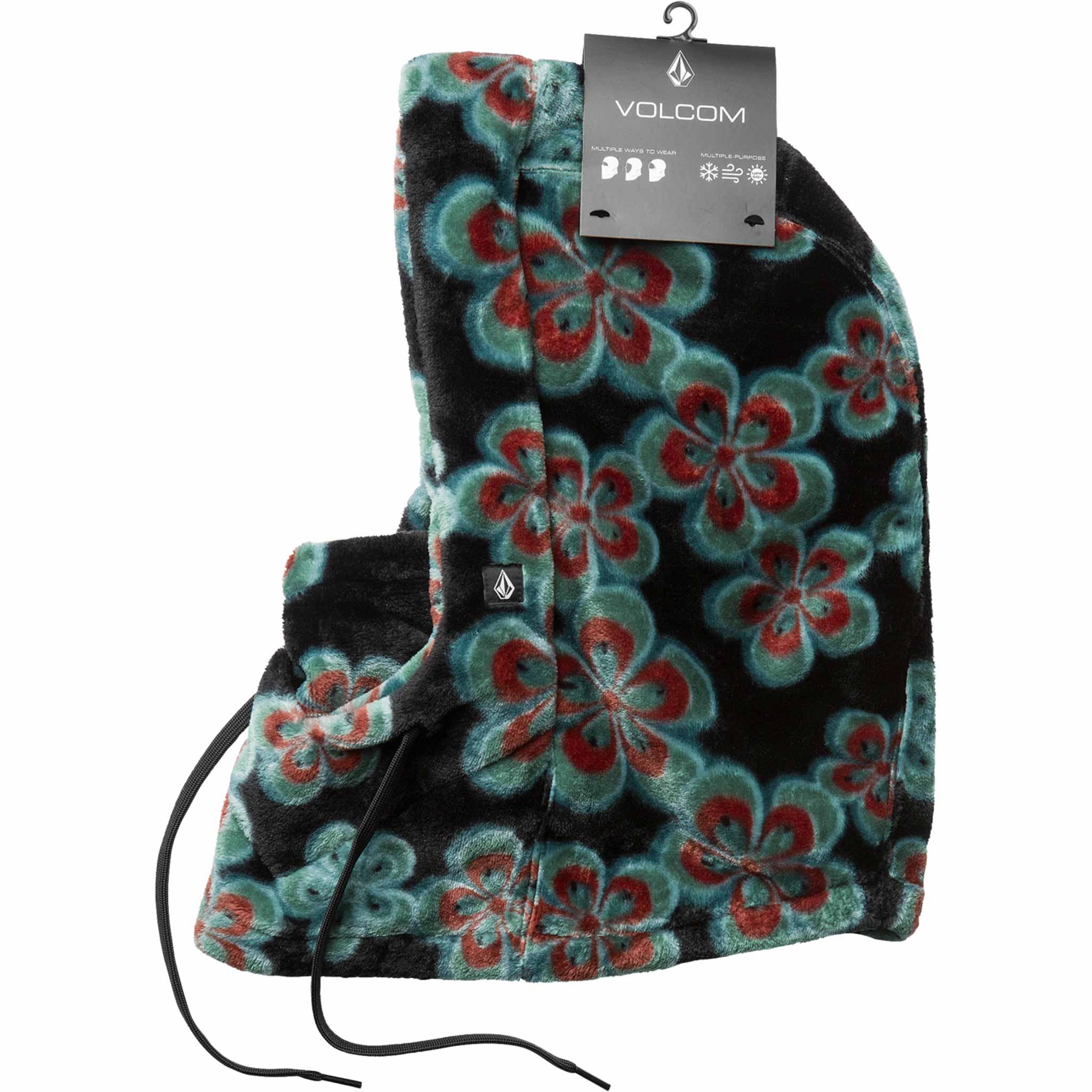 Volcom Womens Dang Hood Black 2026 Facemask