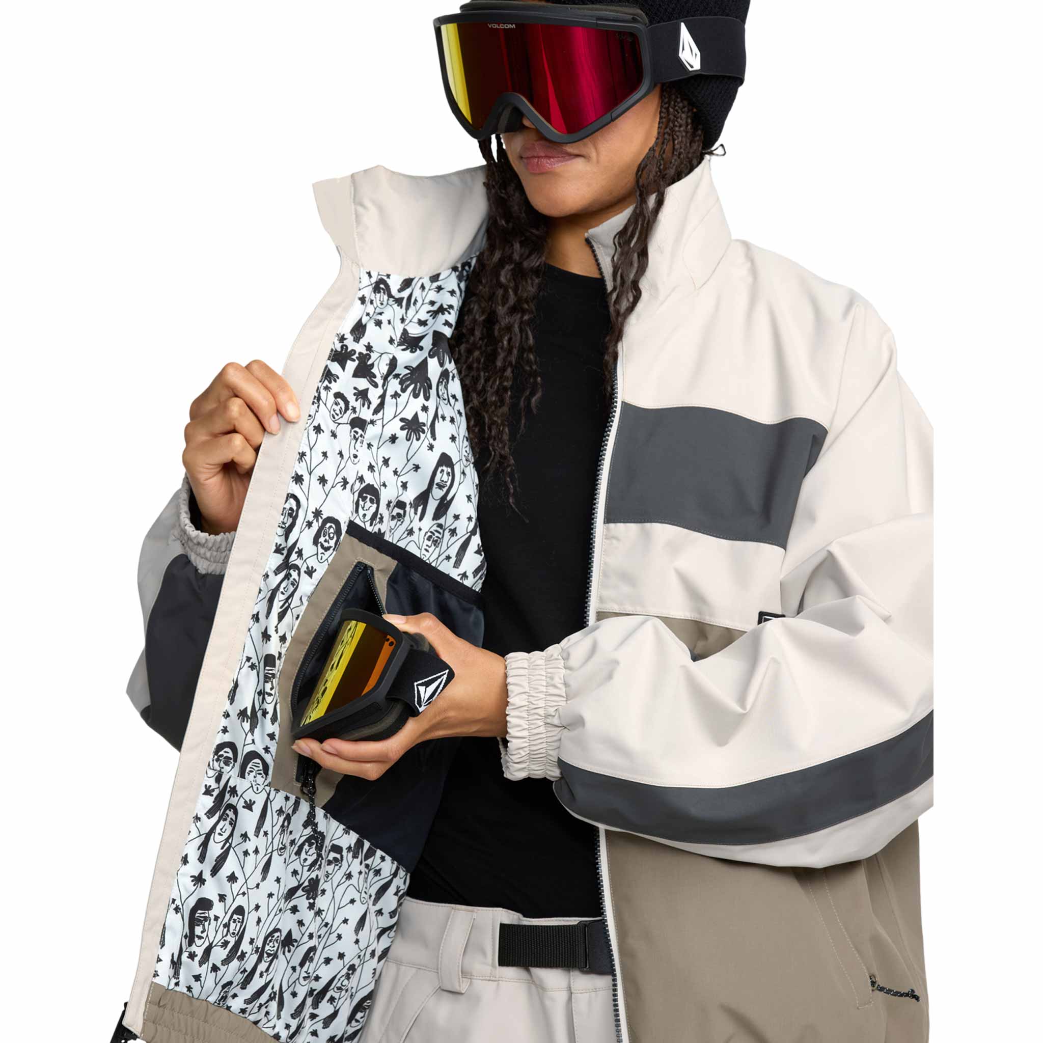 Volcom Womens DLM Jacket Stone 2026 – Sanction Skate And Snow