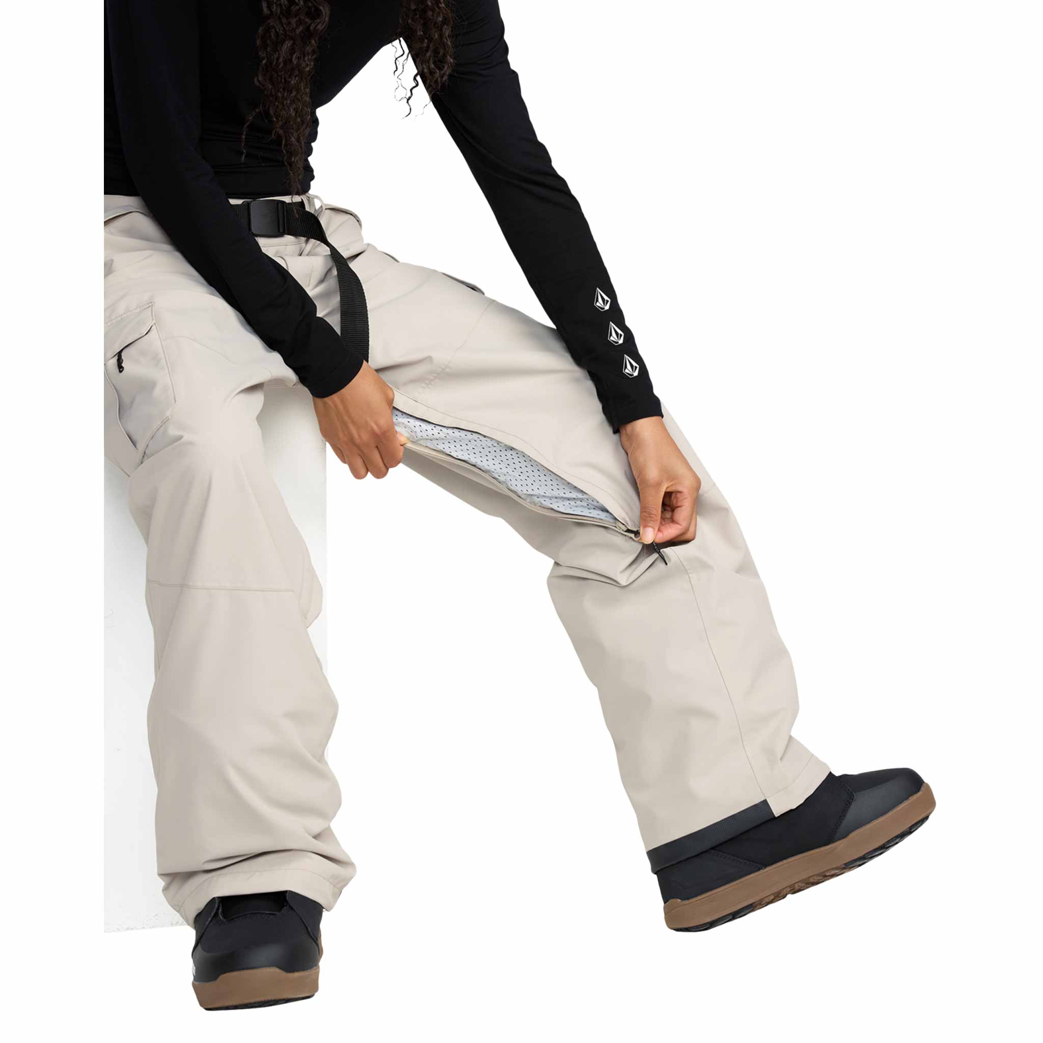 Volcom Womens DLM Pant Stone 2026 Womens Snowboard Pants