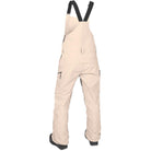 Volcom Womens Elm Stretch Gore Bib Overall Sand 2025 Womens Snowboard Pants