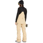 Volcom Womens Elm Stretch Gore Bib Overall Sand 2025 Womens Snowboard Pants