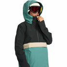 Volcom Womens Harlan Pullover Spruce Green 2026 Womens Snowboard Jacket