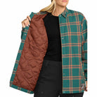 Volcom Womens Insulated Riding Flannel Jacket Atlantic Deep 2026 Casual Jackets