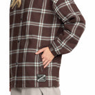 Volcom Womens Insulated Riding Flannel Jacket Oxblood 2026 Casual Jackets