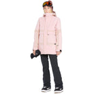 Volcom Womens Larx 2L TDS Infrared Parka Adobe Rose 2025 Womens Snowboard Jacket