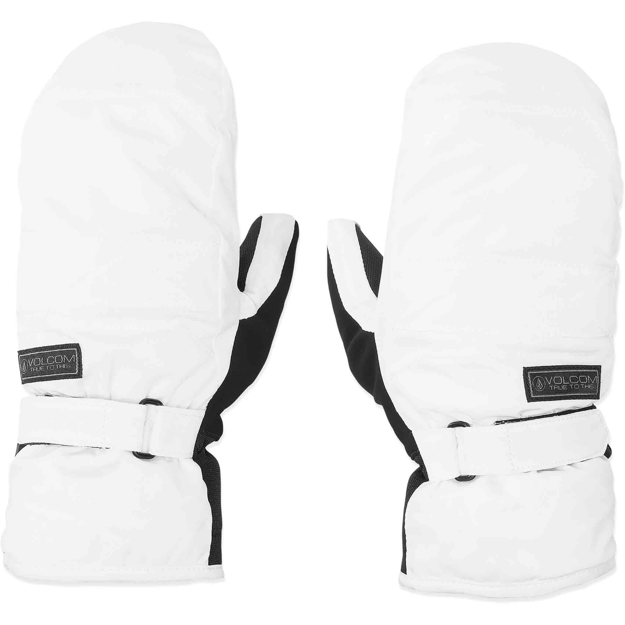 Volcom Womens Peep Gore-Tex Mitt White Gloves & Mitts