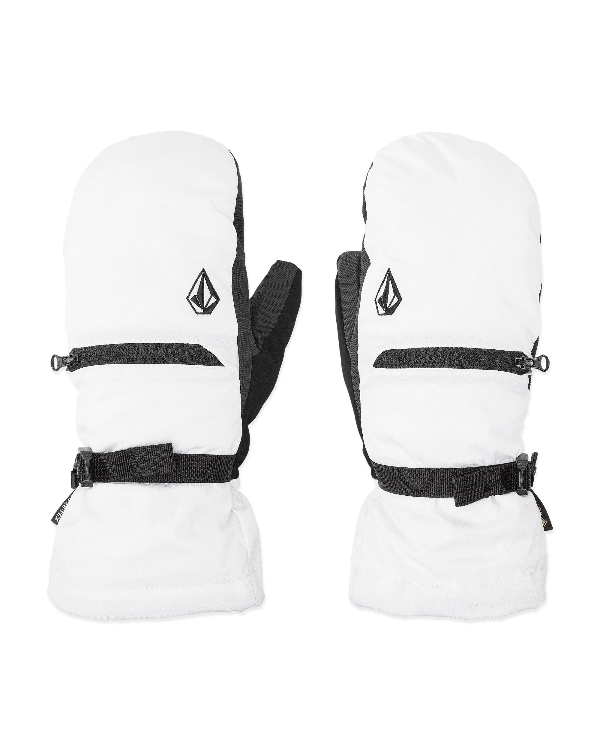 Volcom Womens Skye Gore-Tex Mitt White Gloves & Mitts